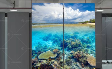 Foldable LED Poster - tri-fold LED poster display-2