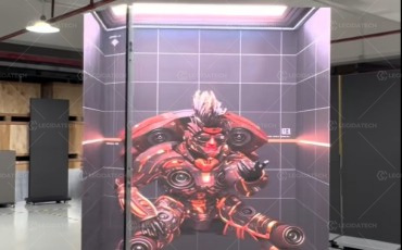 Foldable LED Poster - tri-fold LED poster display-5 - 副本