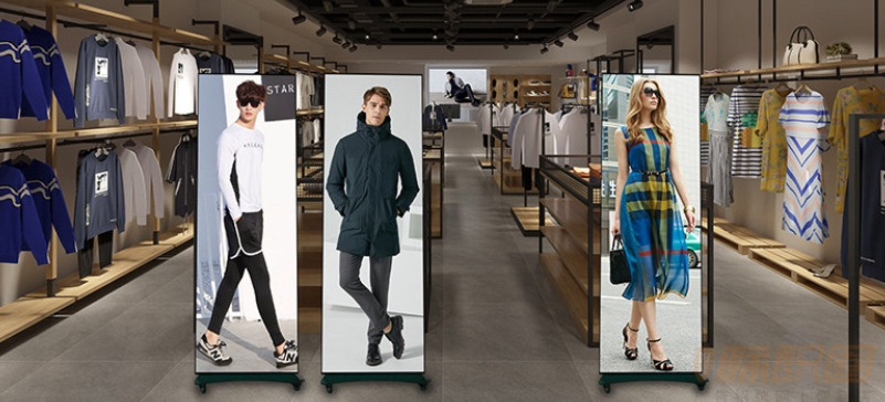 Foldable LED Poster - tri-fold LED poster display-8