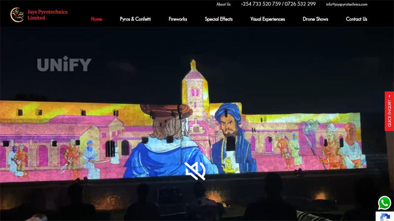 Jays Pyrotechnics LED Screen Supplier