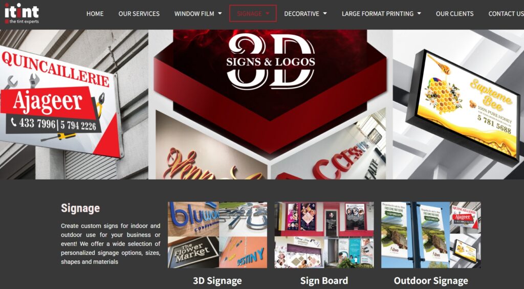 17.iTint Mauritius Signage & LED Display Supplier