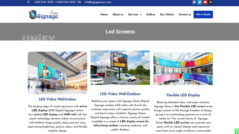 Signage Oman LED Display Supplier