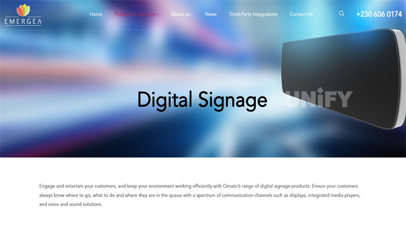 5.Emerge A (Qmatic-Powered Digital Signage Supplier)