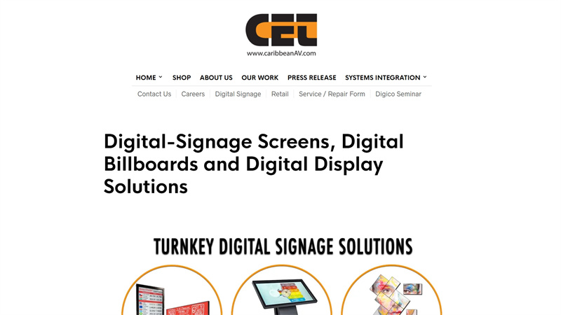 Caribbean Entertainment Technologies Ltd Digital signage provider